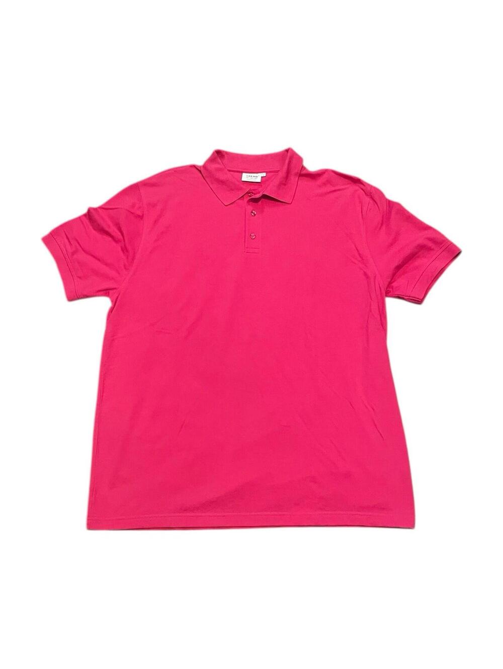 HAKRO Polo Shirt Men 2XL Pink Performance Short Sleeve Golf Casual